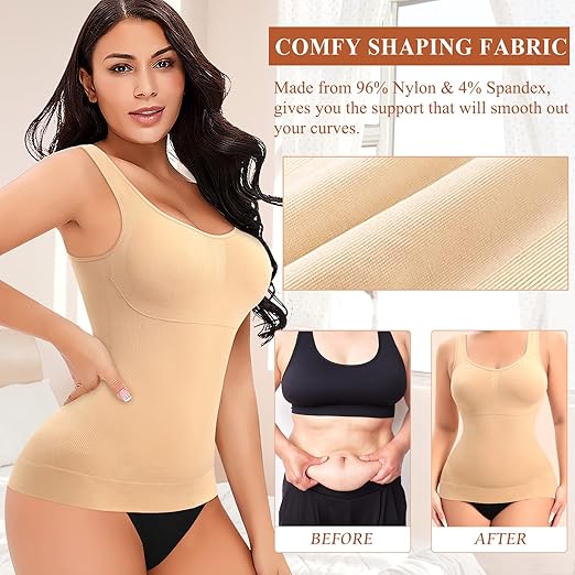 Body Shaper Shirt with Built in Bra